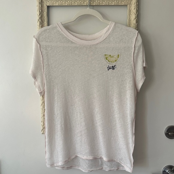 WE THE FREE | Relaxed Tart White Tee with Lime Graphic - Picture 2 of 15